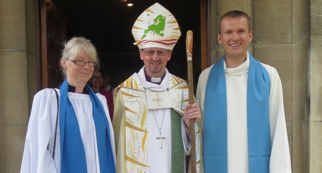 Two readers licensed by the Bishop in Europe