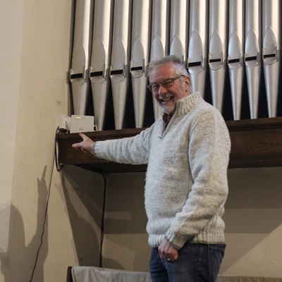 David Wilcox With the Router in St Michael's, Witton Gilbert
