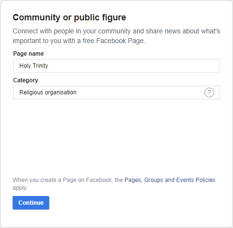How to create a Facebook page CREATE