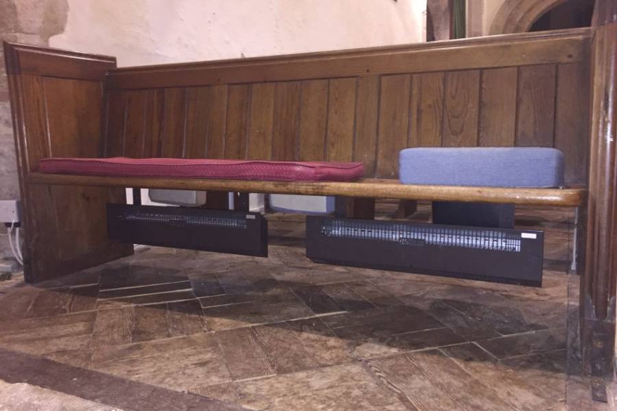 Pew Heating St Andrew's Chedworth