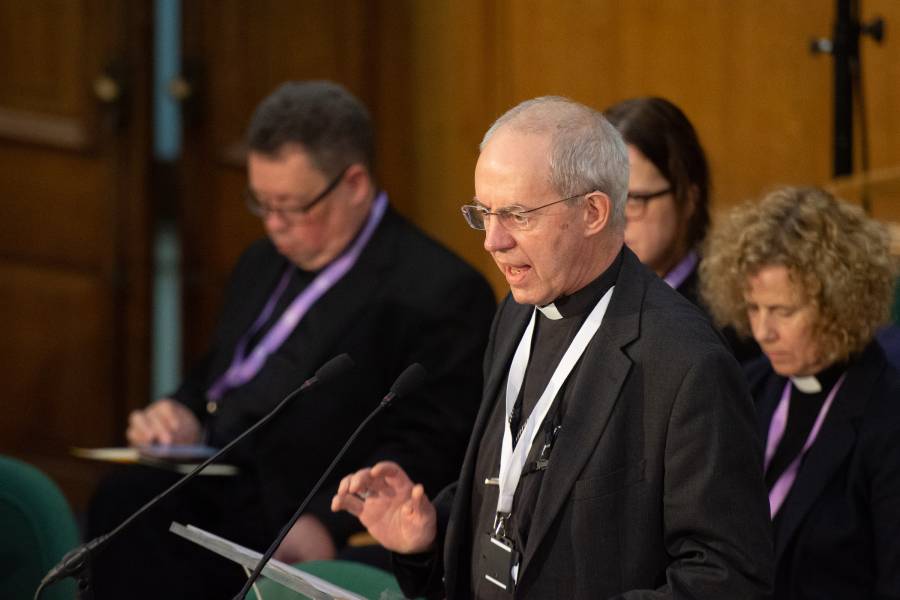 The Archbishop of Canterbury at the Lectern