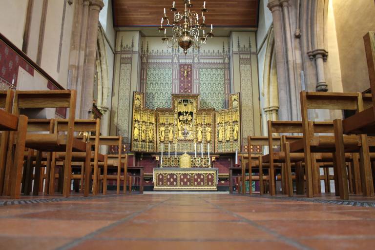 Interior view of St Matthews church, Westminster