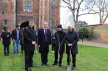 Bishops plant a tree at lambeth palace