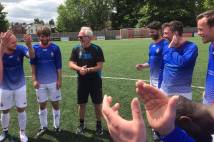 The Archbishop of Canterbury's Football Weekend in training