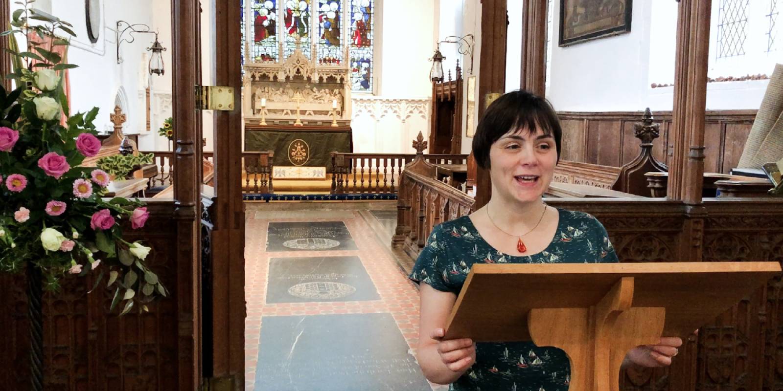 Amy Robinson reading from Psalm 103 in the Tenth Sunday After Trinity