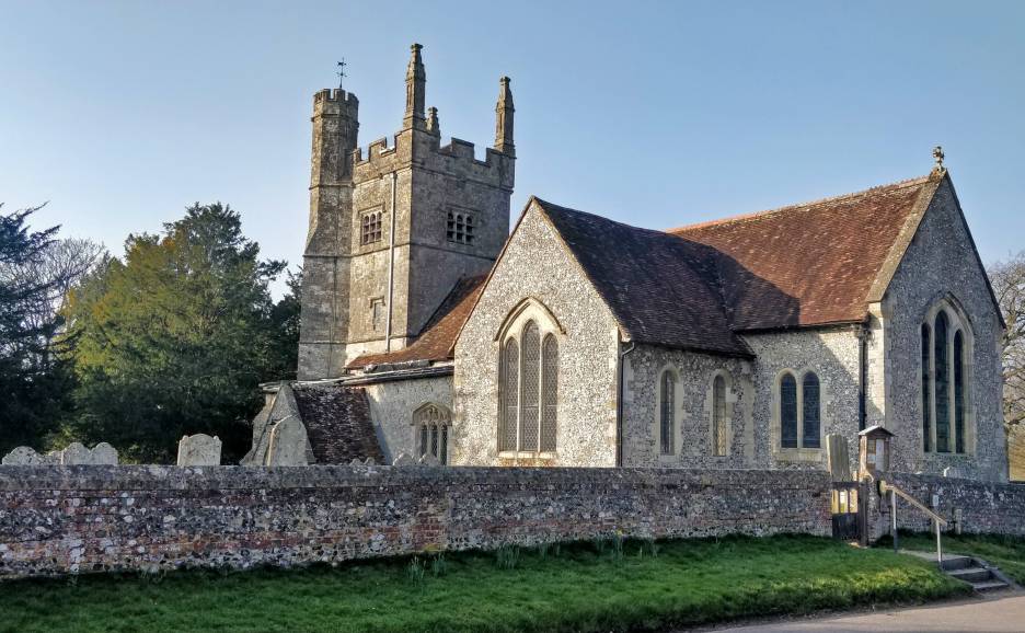 The Church of Barton Stacy in Hampshire