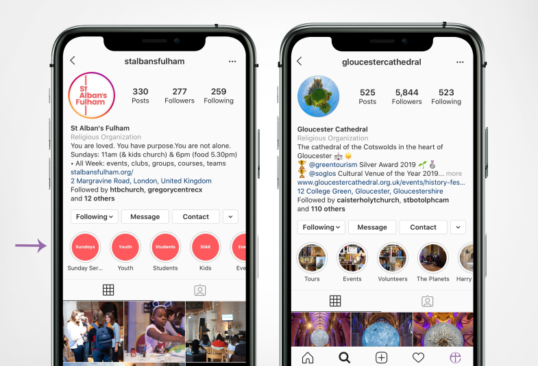 How to create Instagram story highlights Example