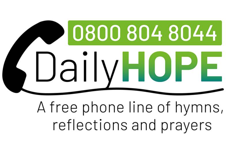 The Daily Hope telephone logo.