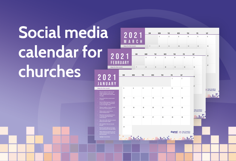 Social media calendar 2021
