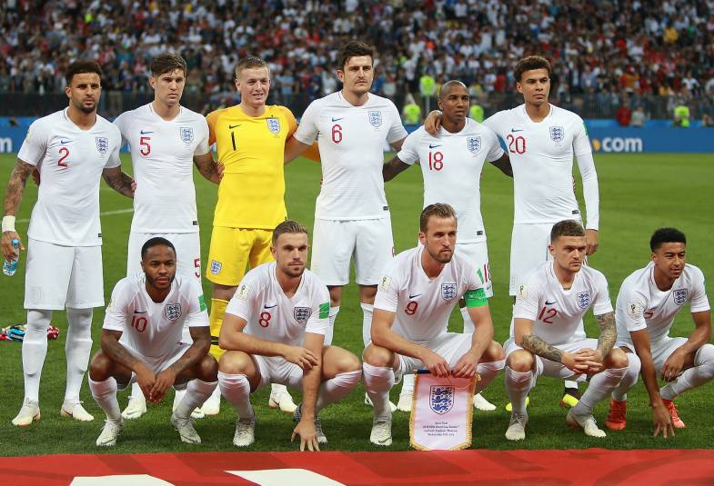 England team at world cup 2018