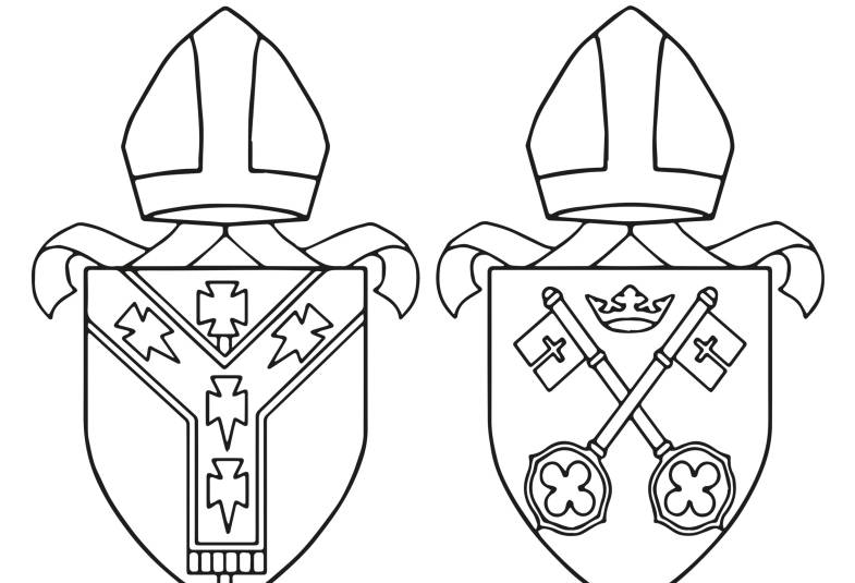 The crests for the Archbishops'