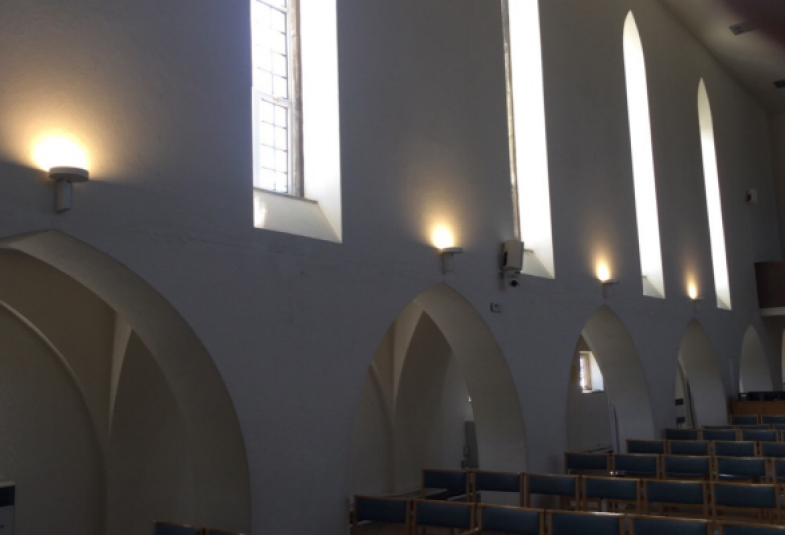 Interior image of Bishop Hannington Memorial Church