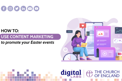 Cover image reading 'how to use content marketing to promote your Easter events'