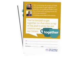 A mockup of a Together Event invitation.