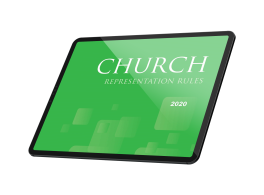 Church Representation Rules on an iPad Pro.