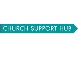 A picture of the Church Support Hub logo, in green