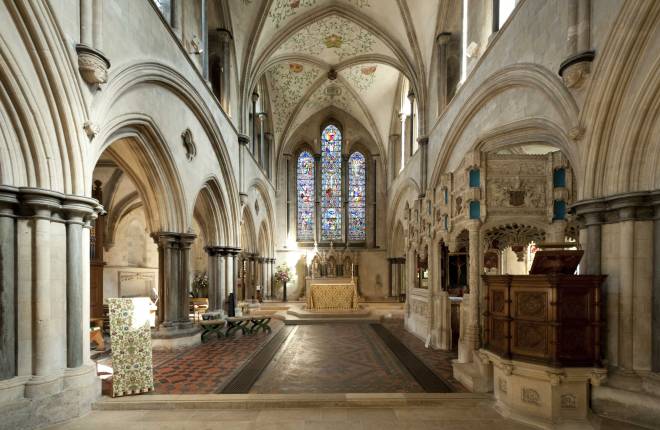 Interior of Priory church, Boxgrove