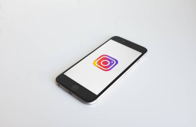 Instagram logo on an iPhone