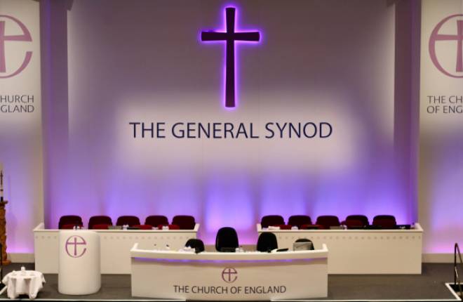 The stage at General Synod in York.