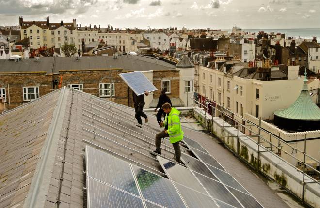 Solar Panels at Brighton St George 