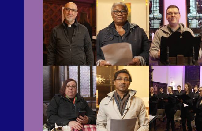 Contributors to the Third Sunday of Advent weekly online service.