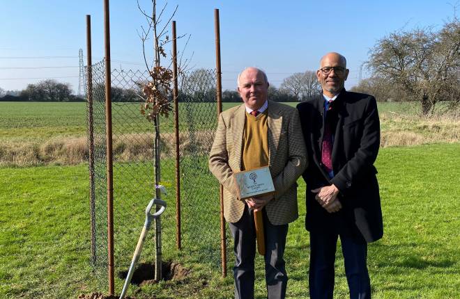 Alan Smith Tree Planting Queen's Canopy