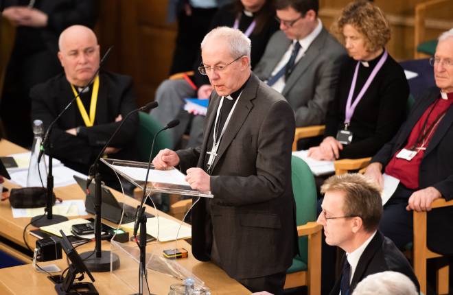 Archbishop Justin Welby gives his Loyal Address at General Synod February 2023