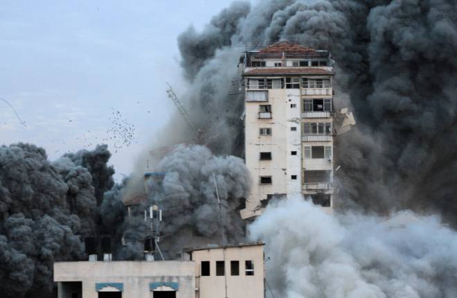 Damage in Gaza Strip during the October 2023